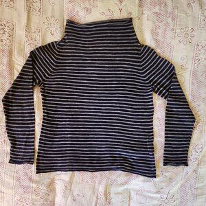 Eileen Fisher linen-cotton striped pullover